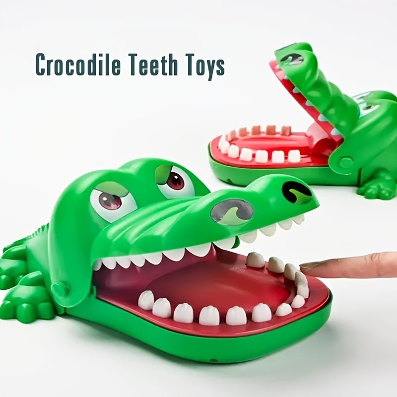 Jouets dents de crocodile pour enfants, jeu de table avec sons, dents  d'alligator, mordre les