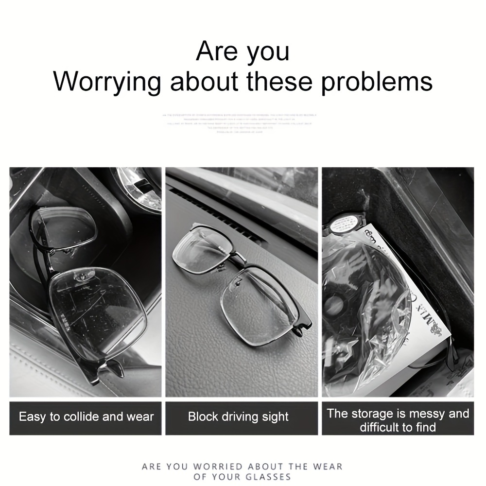 Clip porta gafas para vicera de auto