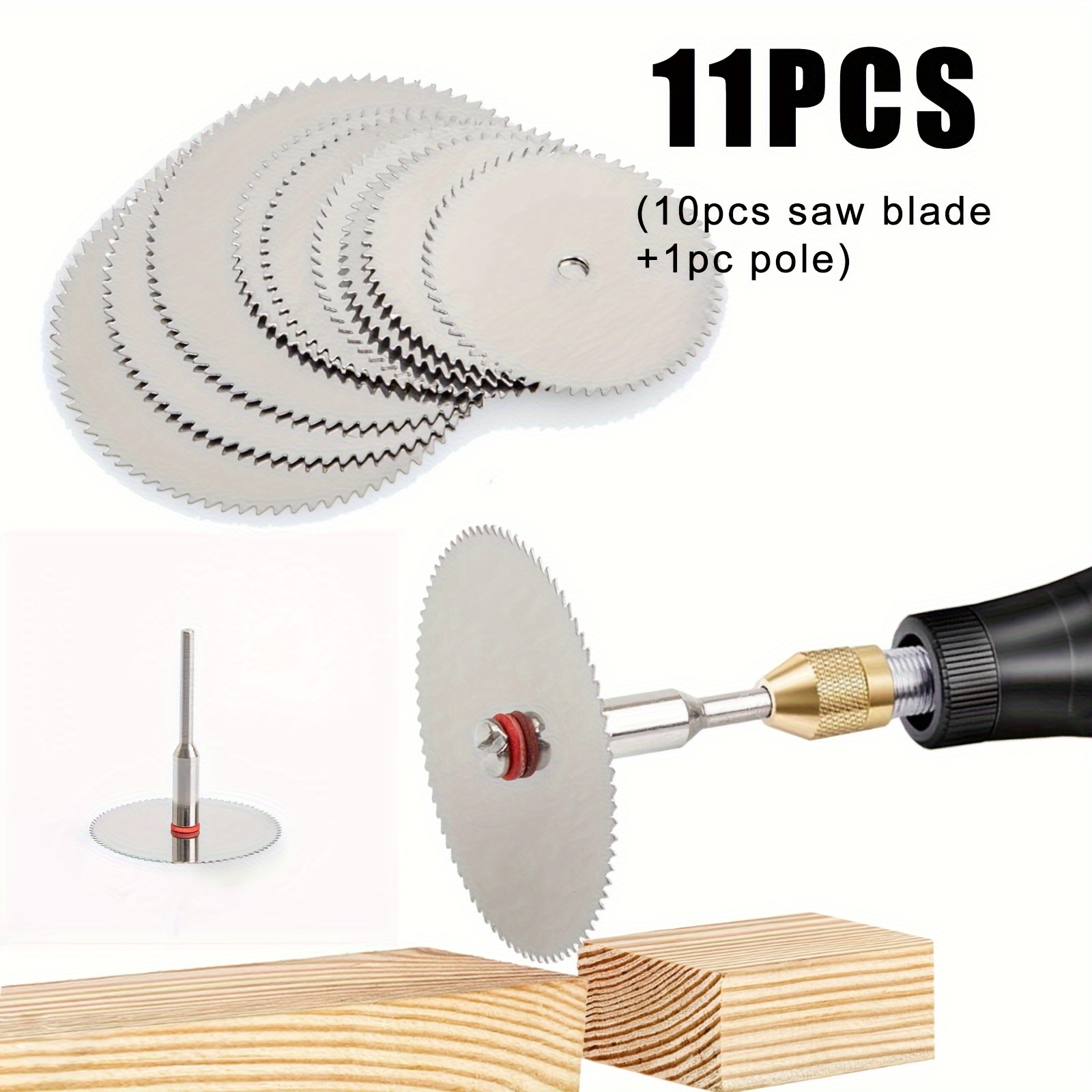 

11pcs Mini Circular Saw Blade Electric Grinding Cutting Disc Rotary Tool For Metal Cutter Power Tool Wood Cutting Discs