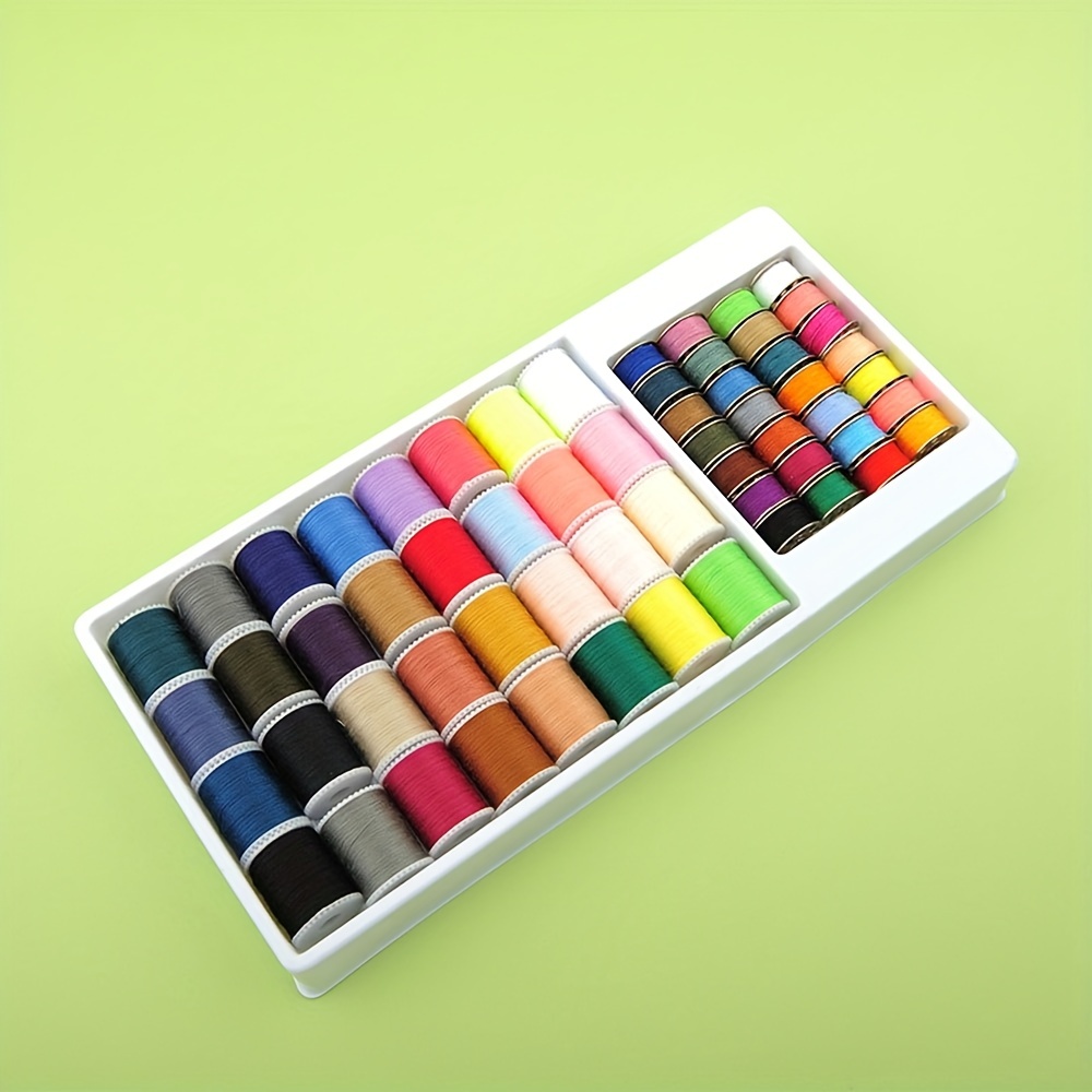 Hilo de coser 60 colores para coser a máquina industrial y costura a mano  Hilo de coser de algodón (60 colores)