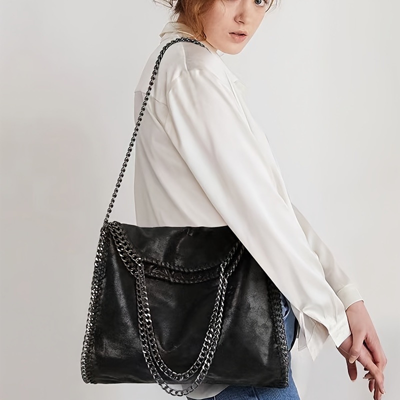 Bolso negro grande discount cadena