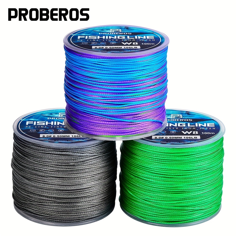 Durable 8 Strand Braided Fishing Line 109yds Unfade Wire - Temu
