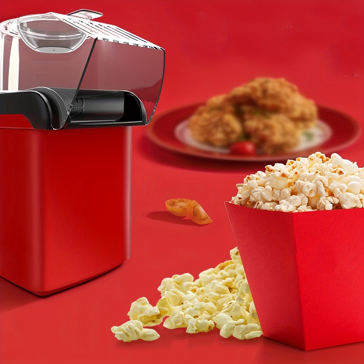 Automatic Mini Hot Air Popcorn Maker - Electric Corn Popper Machine for  Household DIY Popcorn Making - Children's Favorite