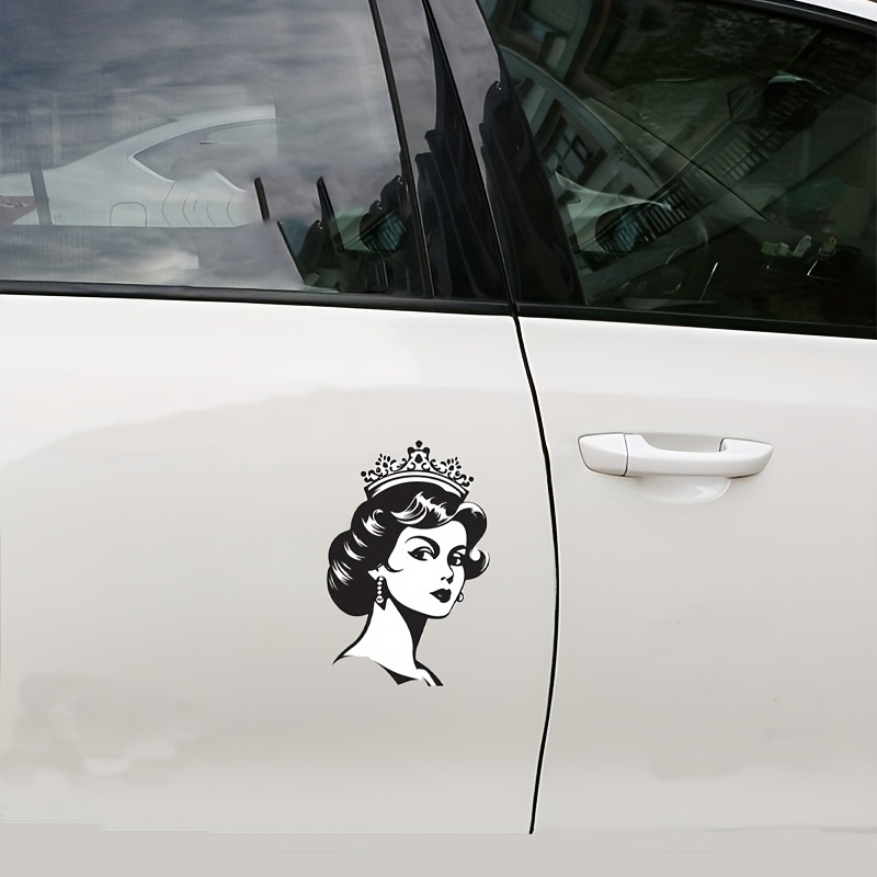 Crown Queen Car Stickers Fashion Waterproof Vinyl Decal Auto - Temu