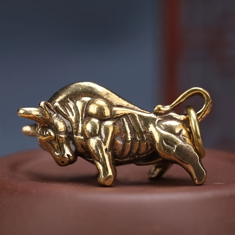 Brass Bull Statue, Spanish Bull Solid Brass, Vintage Brass Bull Figurine,  Decorative Bull Figurine