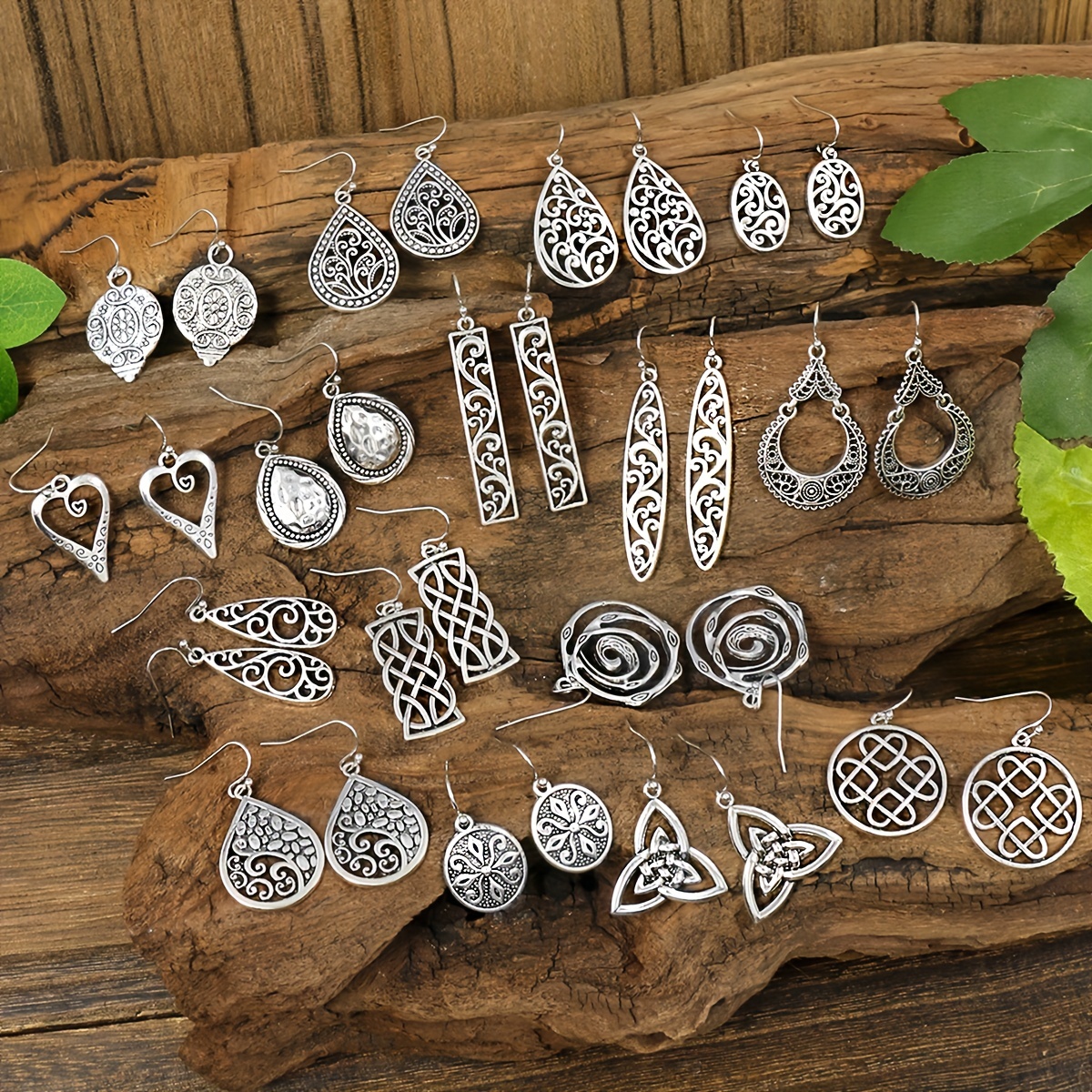 Vintage Tribal Style Women's Dangle Earrings Geometric Totem