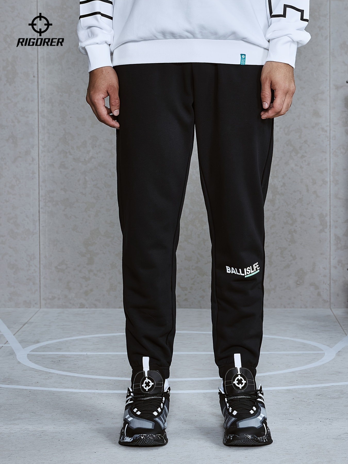 Men's Athletic Active Sweatpants: Quick Dry Drawstring Sport