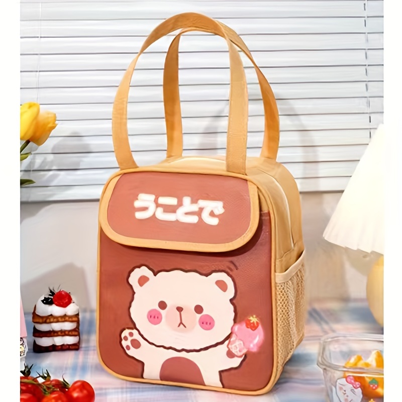 Large Capacity Waterproof Picnic Bento Bag With Ice Pack And Lunch Box -  Perfect For Outdoor Activities And Picnics - Temu