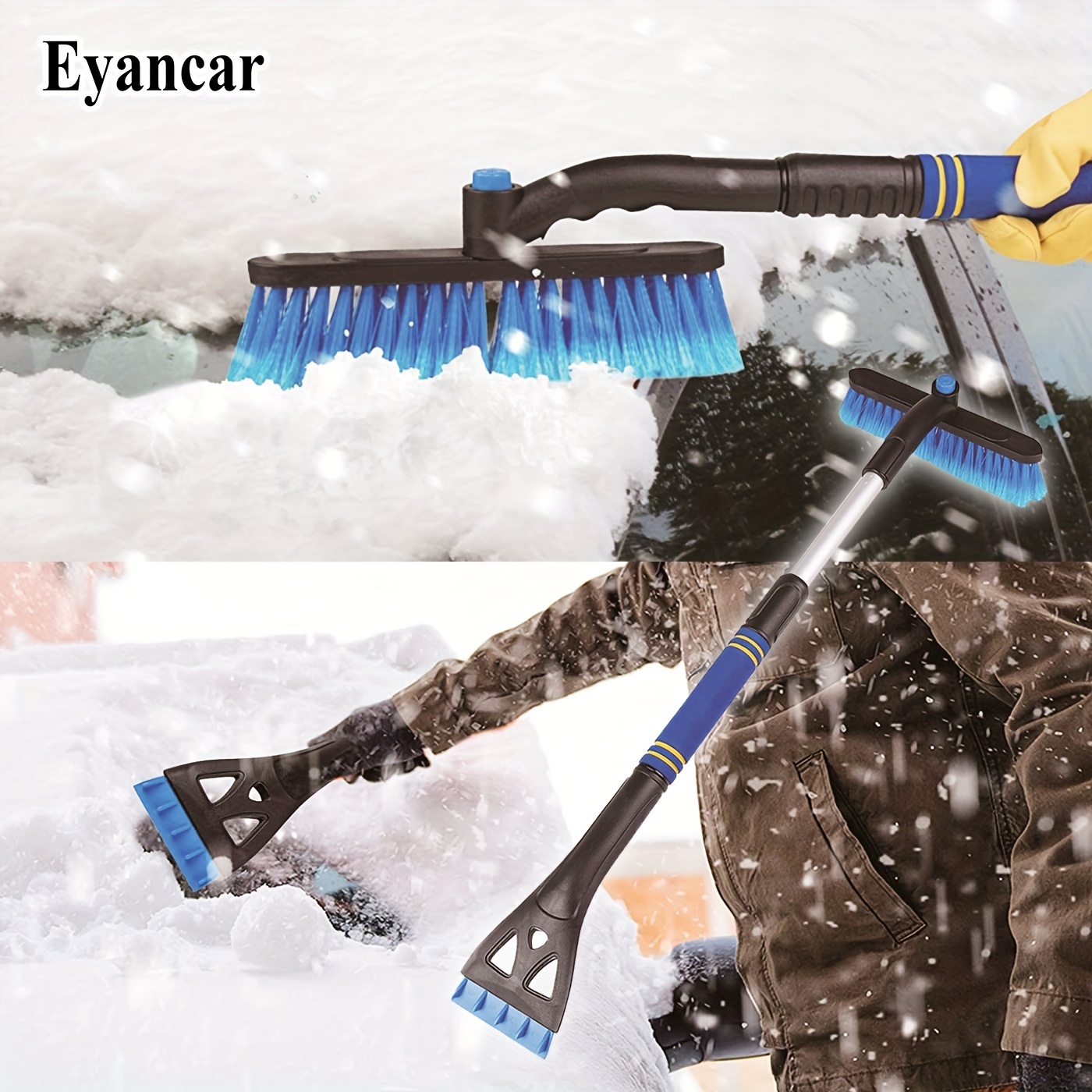 High end Car Snow Shovel Snow Brushes Retractable Ice - Temu