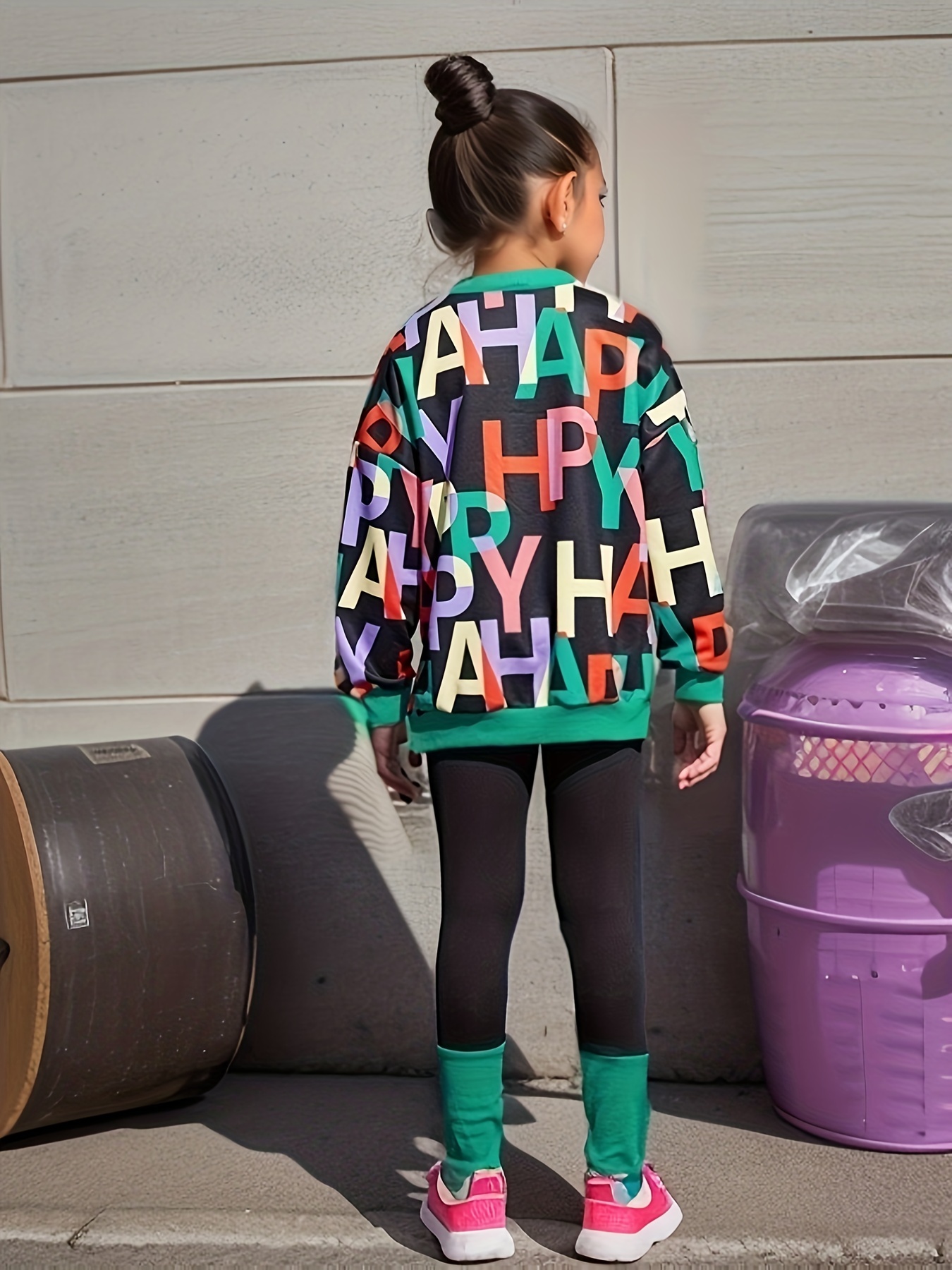 Générique Ensemble sweat-shirt et leggings Ensemble de commandes  coordonnées | Tenues et ensembles de vêtements pour filles | Âges 4 à 12  ans
