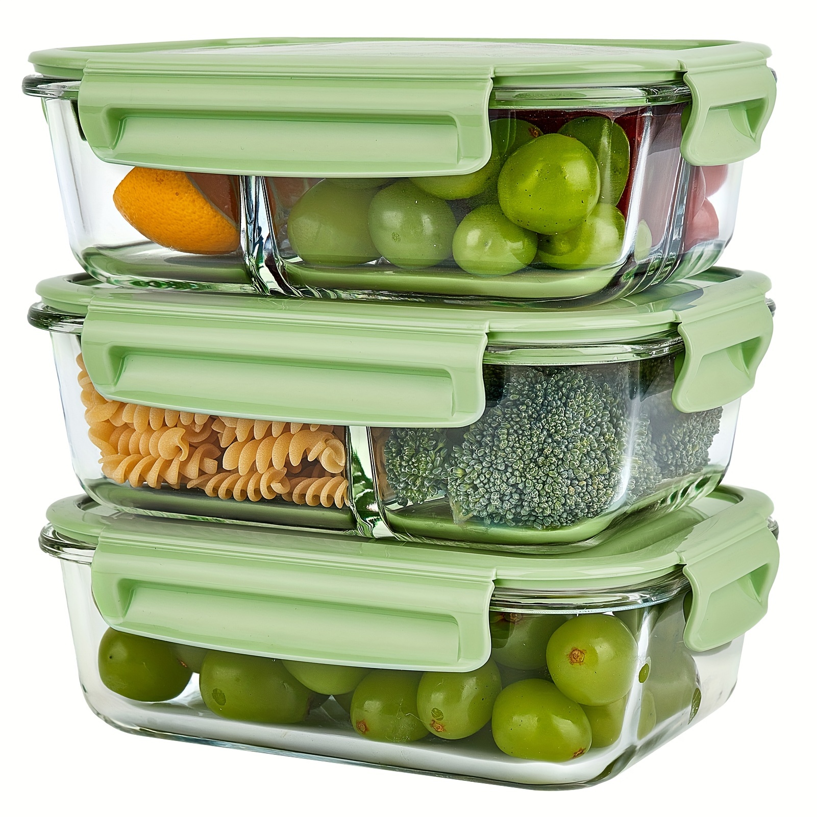 Snack Containers Divided Bento Snack Box 4 Compartments - Temu Bahrain