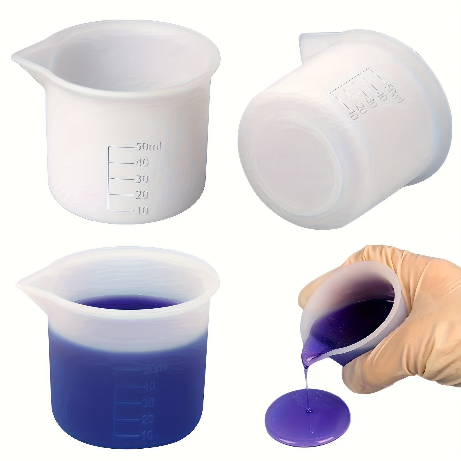 Silicone Resin Measuring Cups For Epoxy Resin Mixing Resin