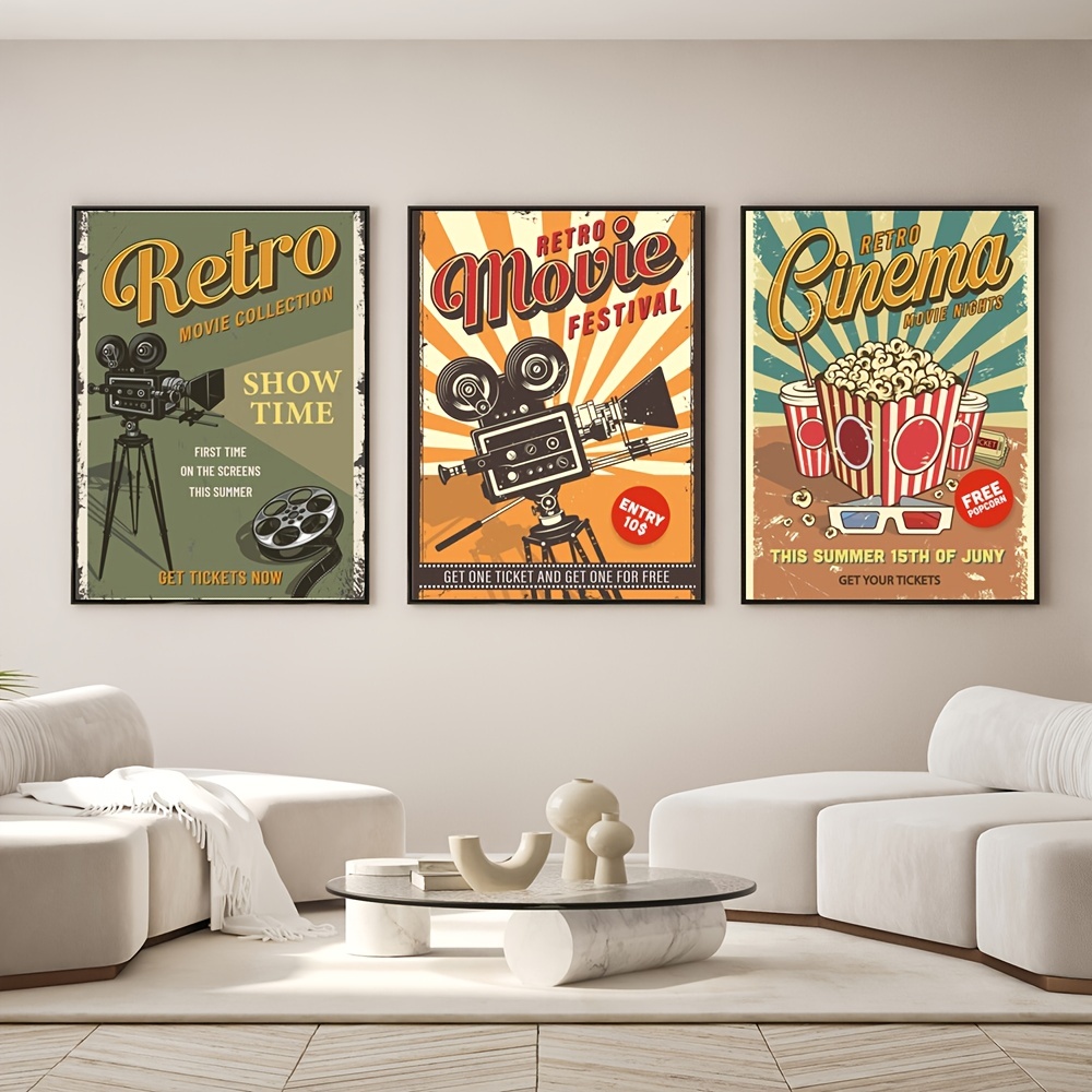 Affiches de cinéma : posters vintage décoration murale  Parement mural,  Décoration murale salon, Décoration appartement