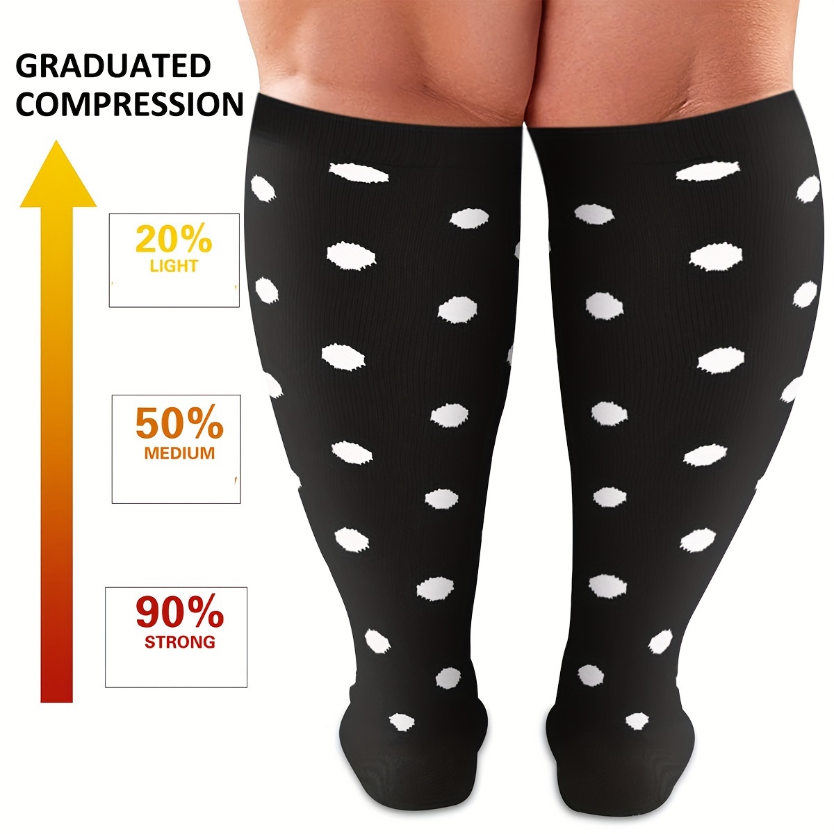 Plus Size Compression Tights for Women Circulation 20-30mmHg