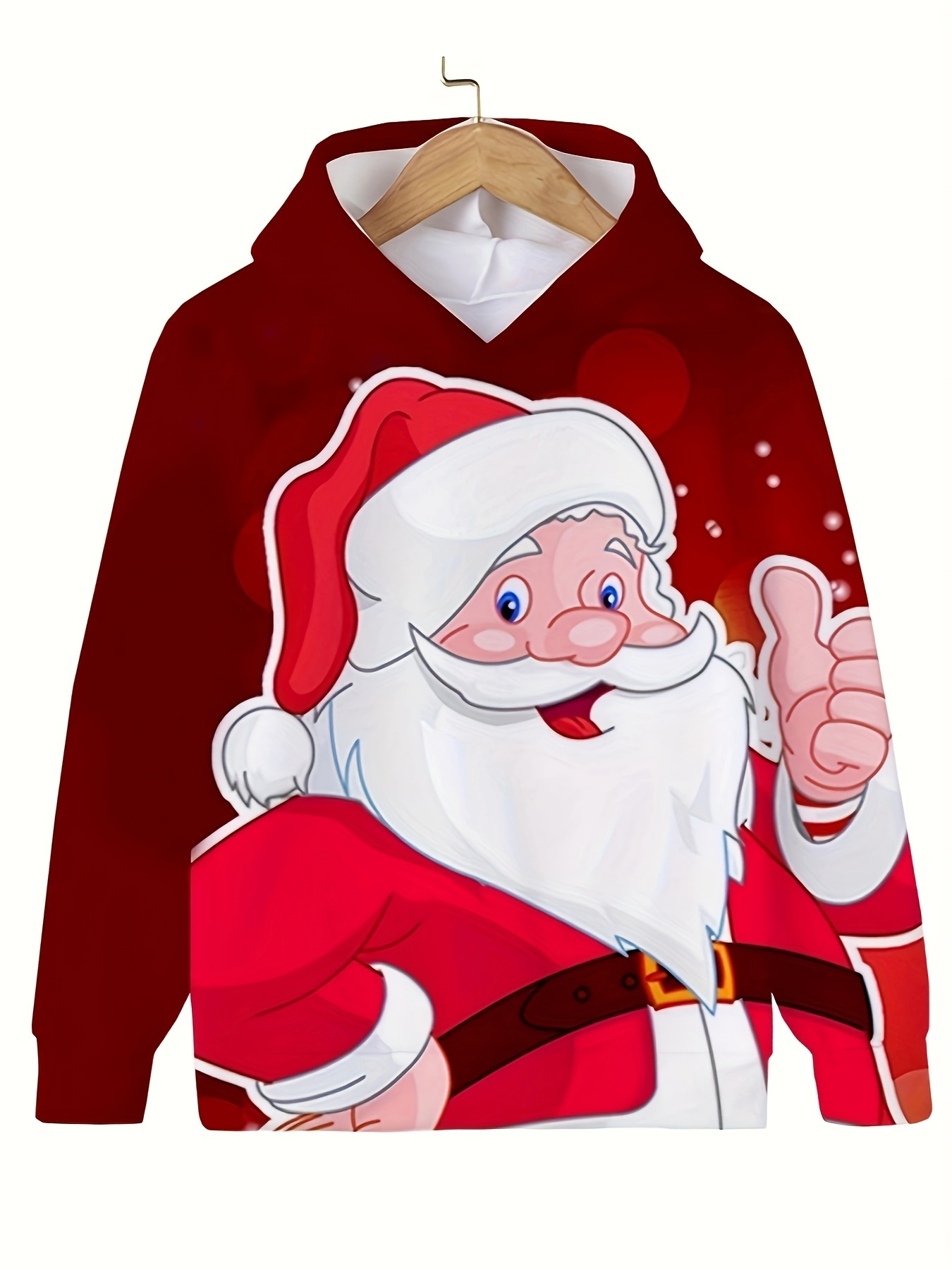 Santa Claus Childrens Christmas Hoodies Boys Christmas Sweater