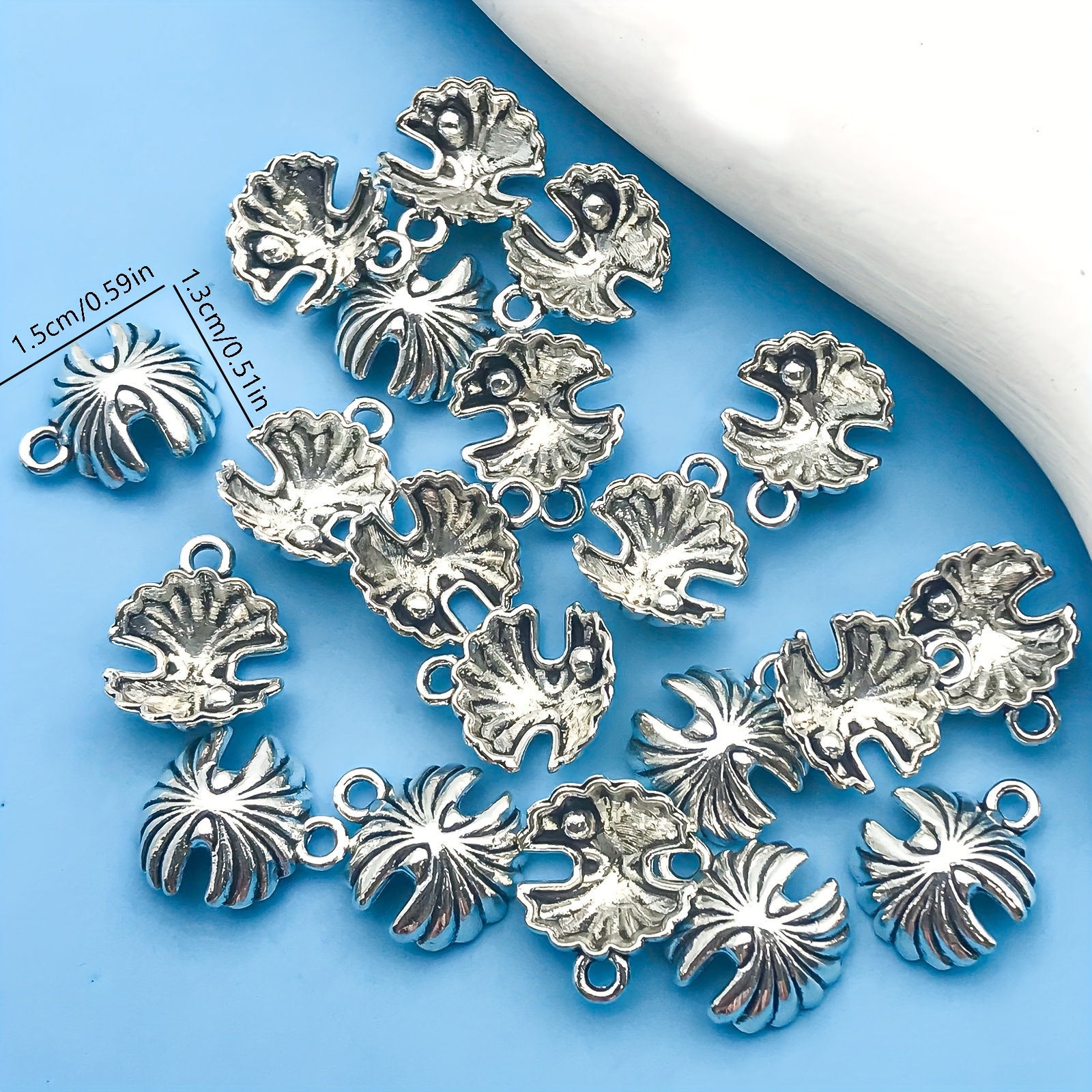 Randomly Mix Antique Silver Marine Life Charms Pendants For - Temu