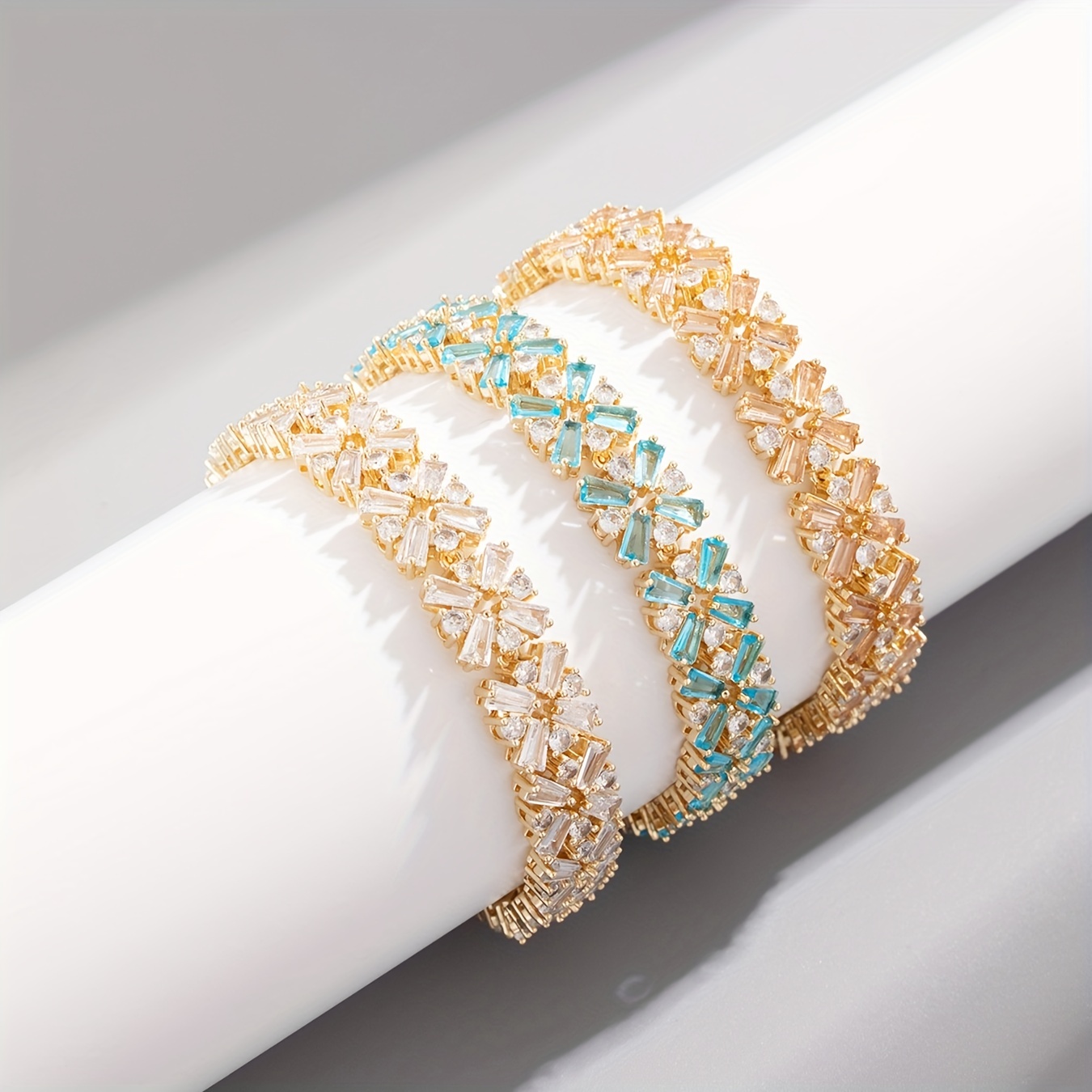 Trendy Zircon Gemstone Bracelets