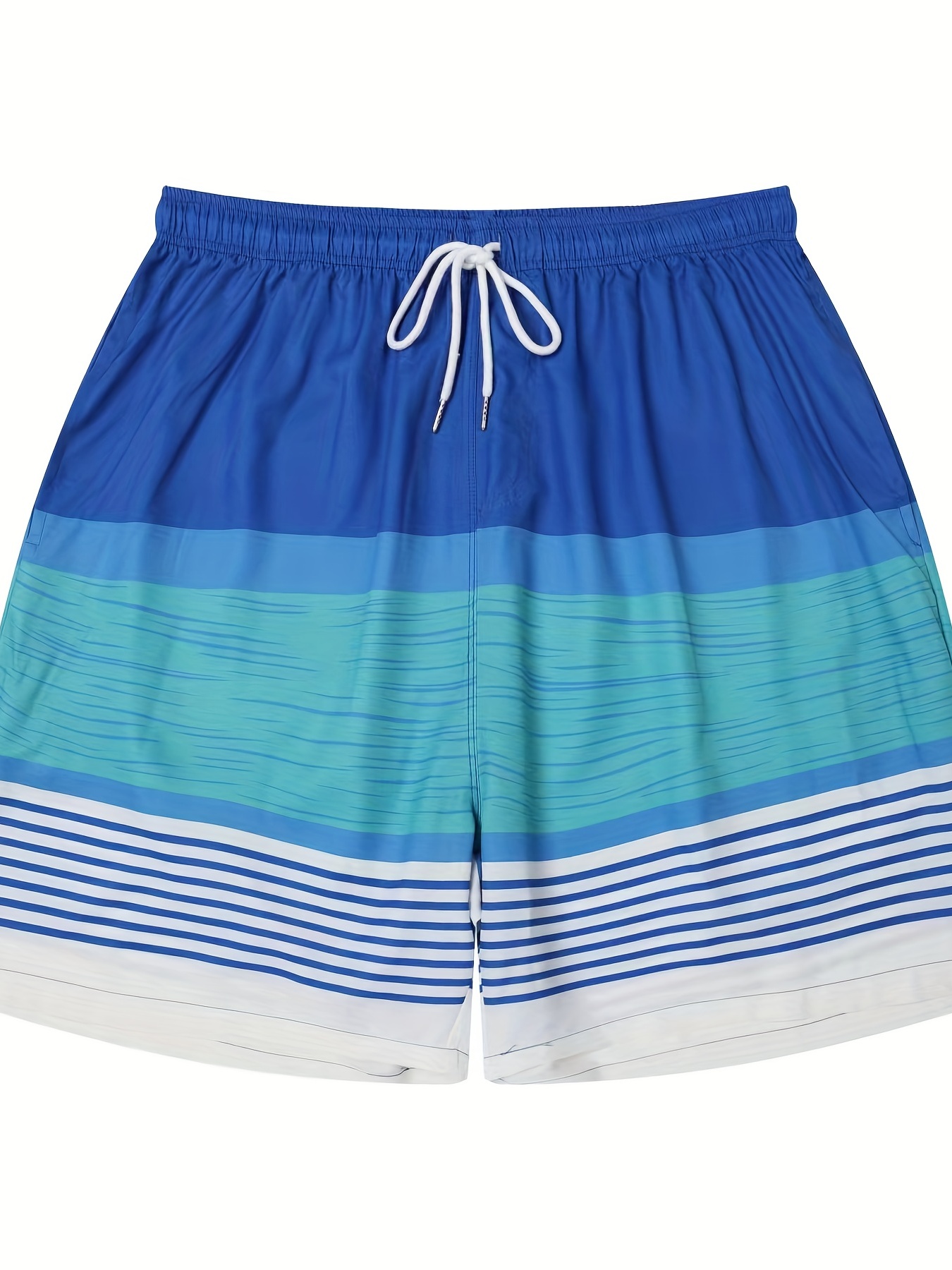 Mens Plus Size Stripe Graphic Print Shorts Beach Pants - Temu Australia