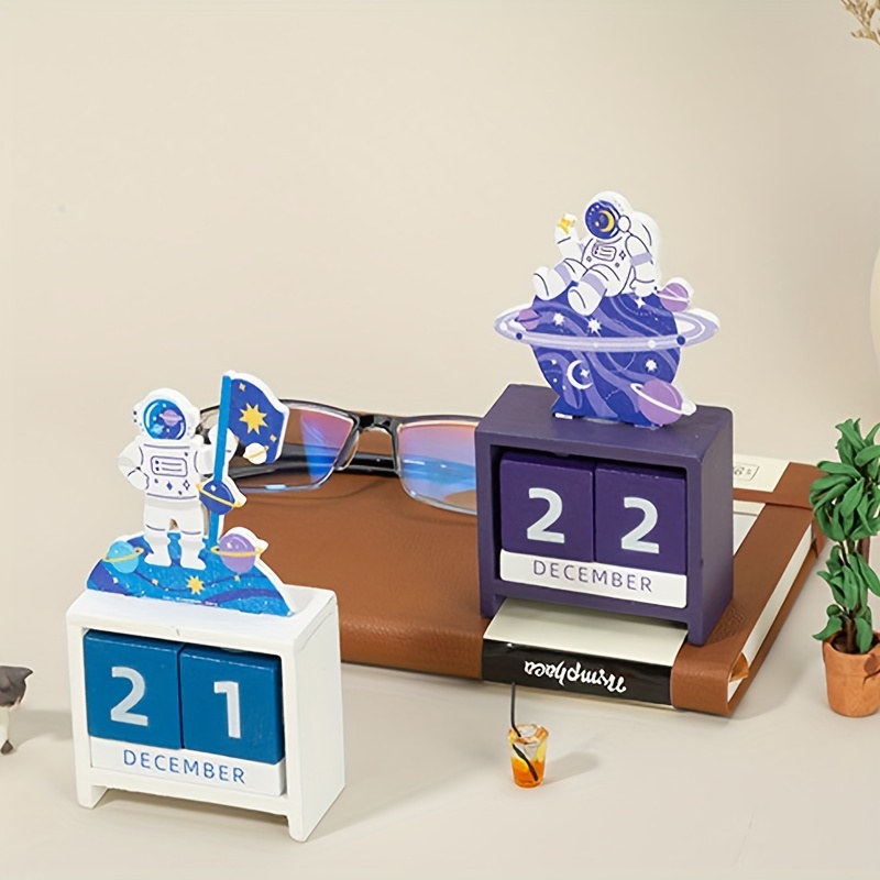 Creative Wooden Calendar Cute Perpetual Calendar Countdown - Temu