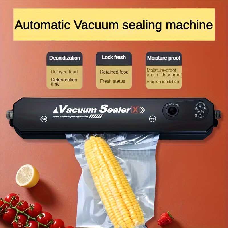 Food Vacuum Sealer Vacuum Packaging Machine For Household 220V Automatic  Food Vacuum Sealer Packer With 50pcs Vacuum Storage Bag