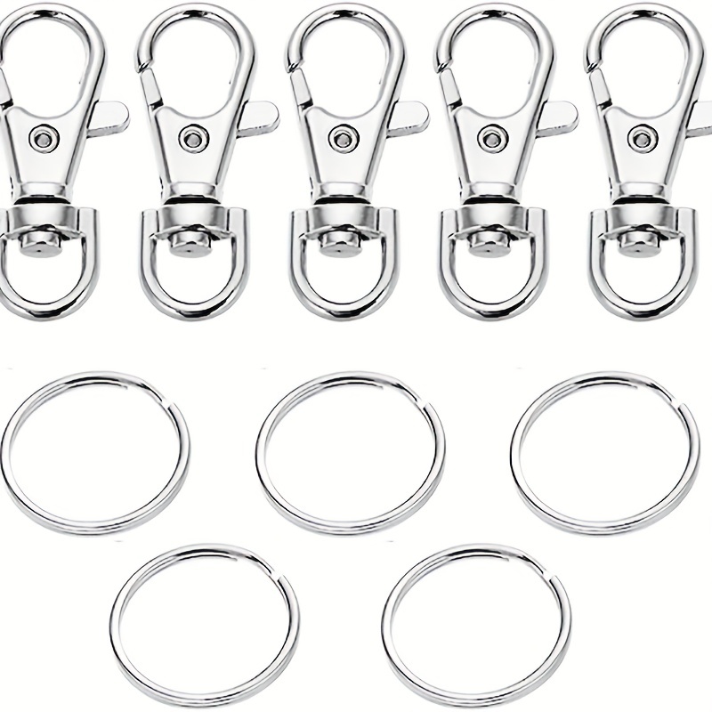 Keychain Clips For Diy Crafts Swivel Snap Hooks With Key - Temu