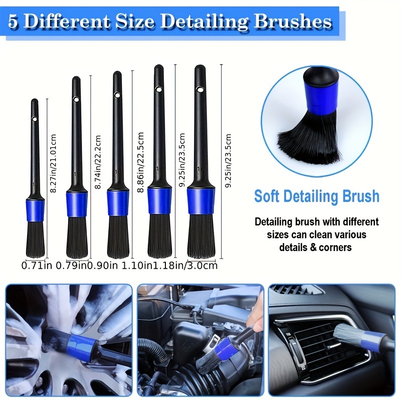 24Pcs Car Detailing Kit, Car Detailing Brush Set, Auto Detailing Drill  Brush Set, Car Cleaning Detailing Brushes, Car Wash Kit, Car Cleaning Tools  Kit