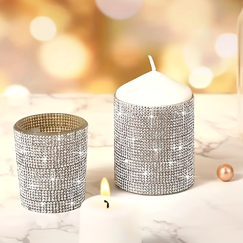 Zonon - Tiras adhesivas con diamantes de imitación para manualidades y  decoración de Navidad, automóvil y celular, rollo, cinta con joyas, 2 mm  (azul
