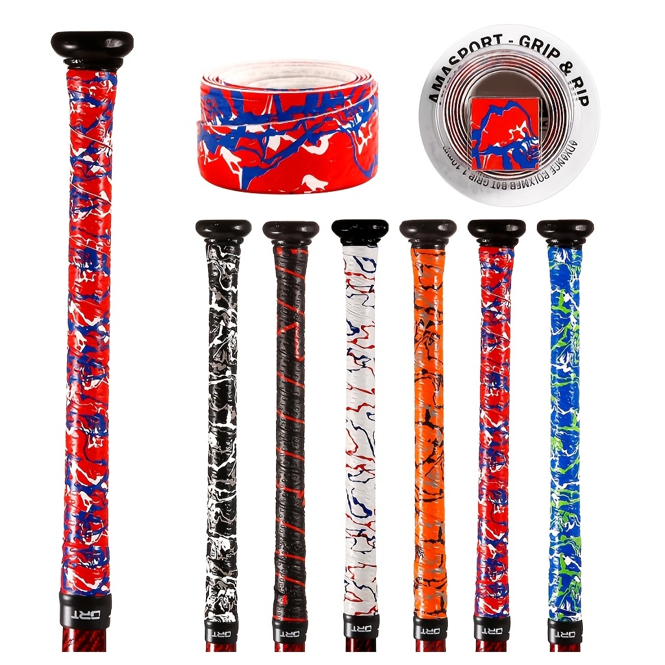 

Baseball Bat Grip Tape: Anti-slip Sweatband For Softball Bat, Camouflage Stripes Perfect For Baseball, Softball & Hockey Sticks