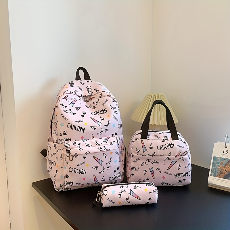 3 unids/set mochila escolar para niñas niños mochila mochilas