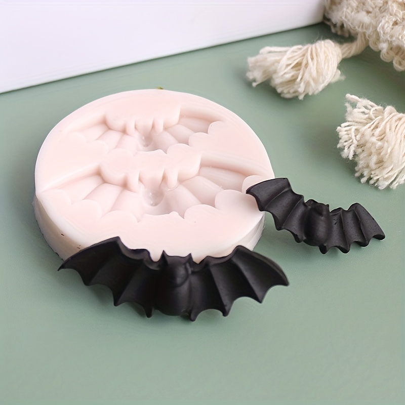 3d Silicone Mold Halloween Bat Fondant Mold For Diy Pudding - Temu