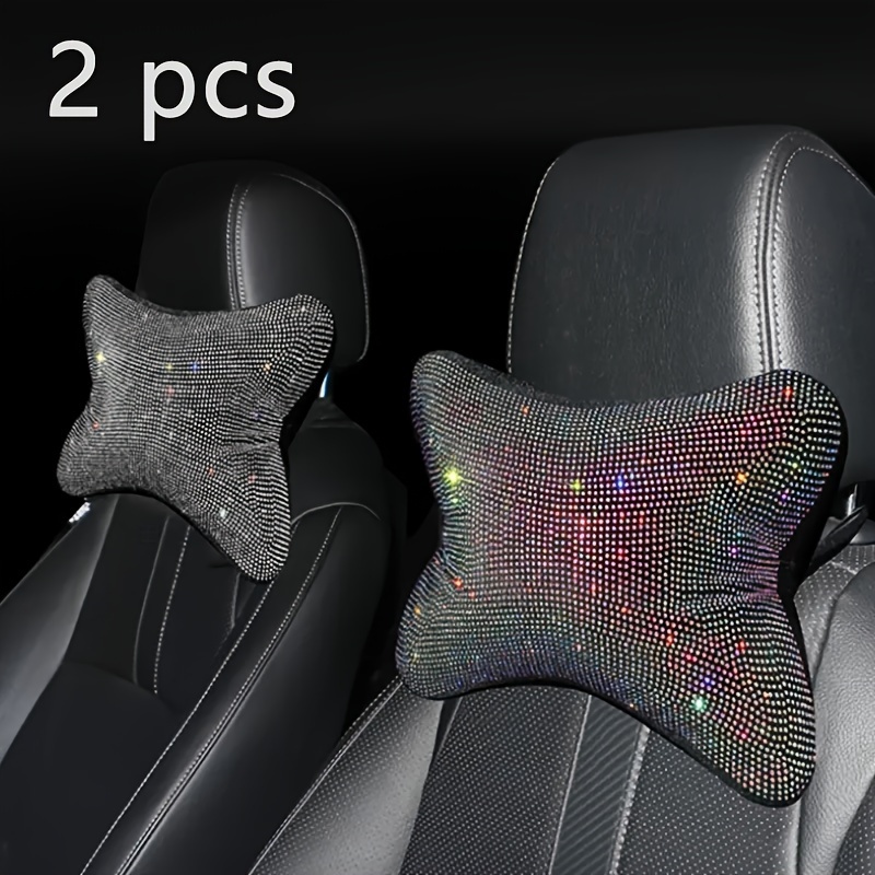 Bling Car Lumbar Pillow Cool Bling Rhinestones Bowknot Car - Temu