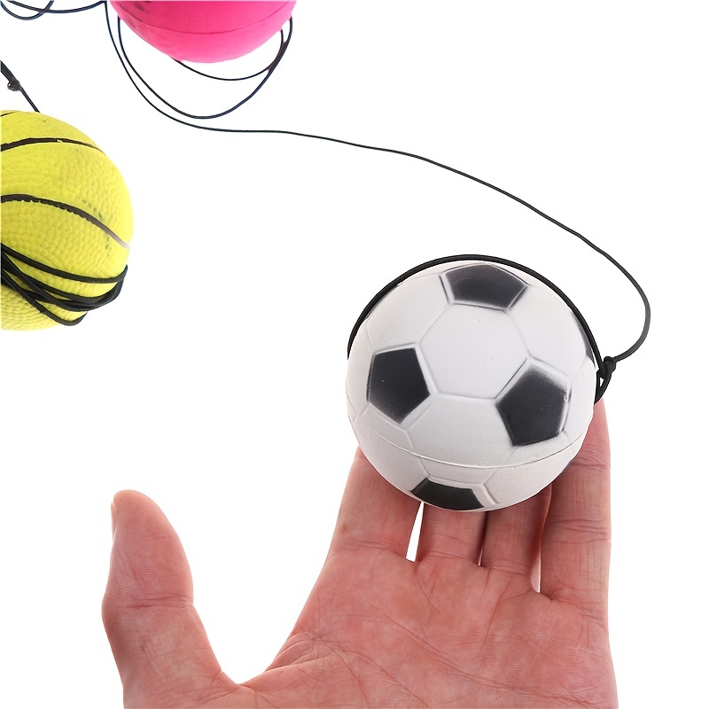 1Pc Rubber Hand Ball Game Exercises Bouncing Elastic Sport On Nylon Toy  Ball 