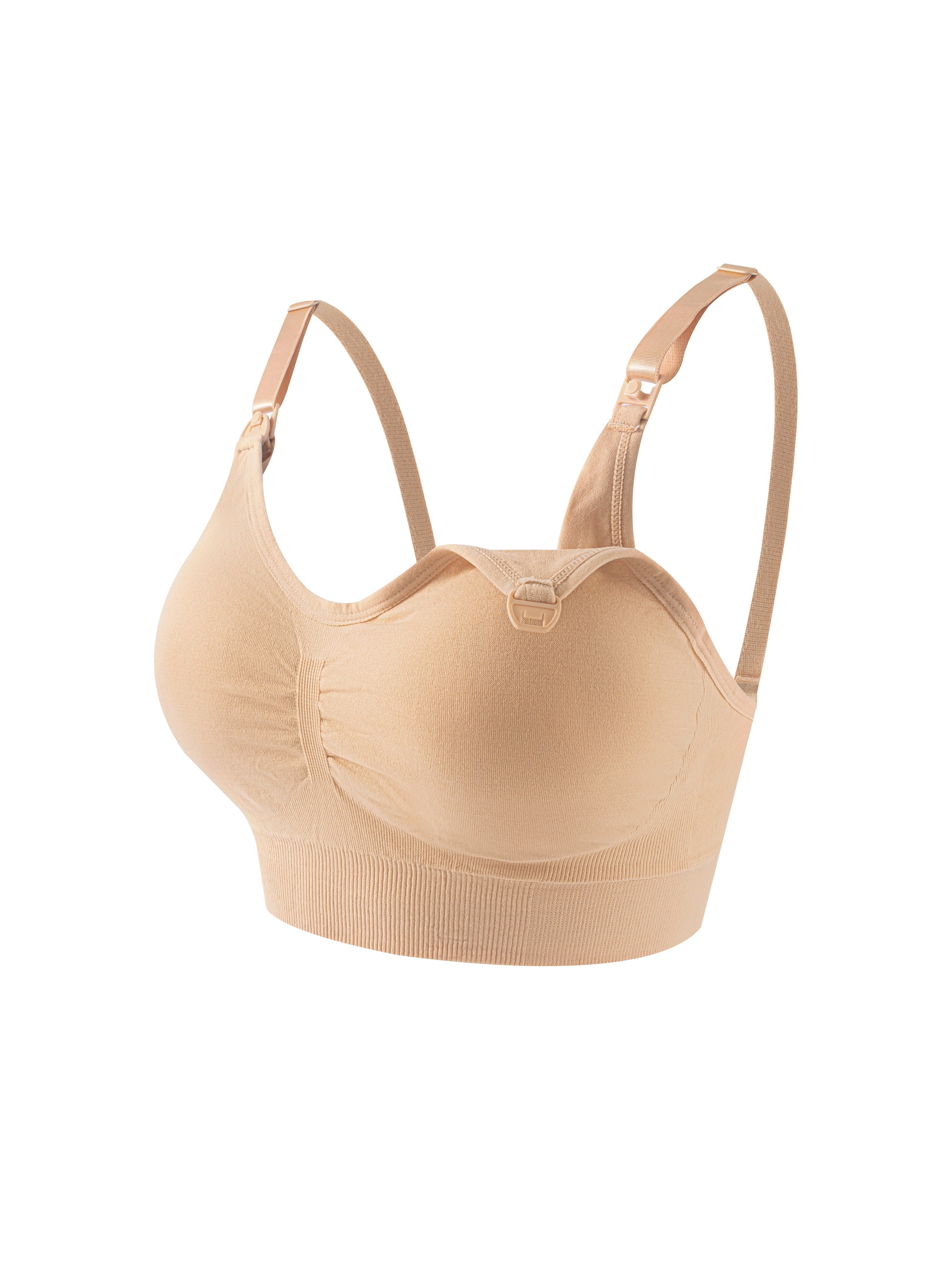 Nursing Bras for Breastfeeding Wirefree Pregnancy Bra Wireless Full  Coverage No Underwire Seamless Bras : : Clothing, Shoes &  Accessories