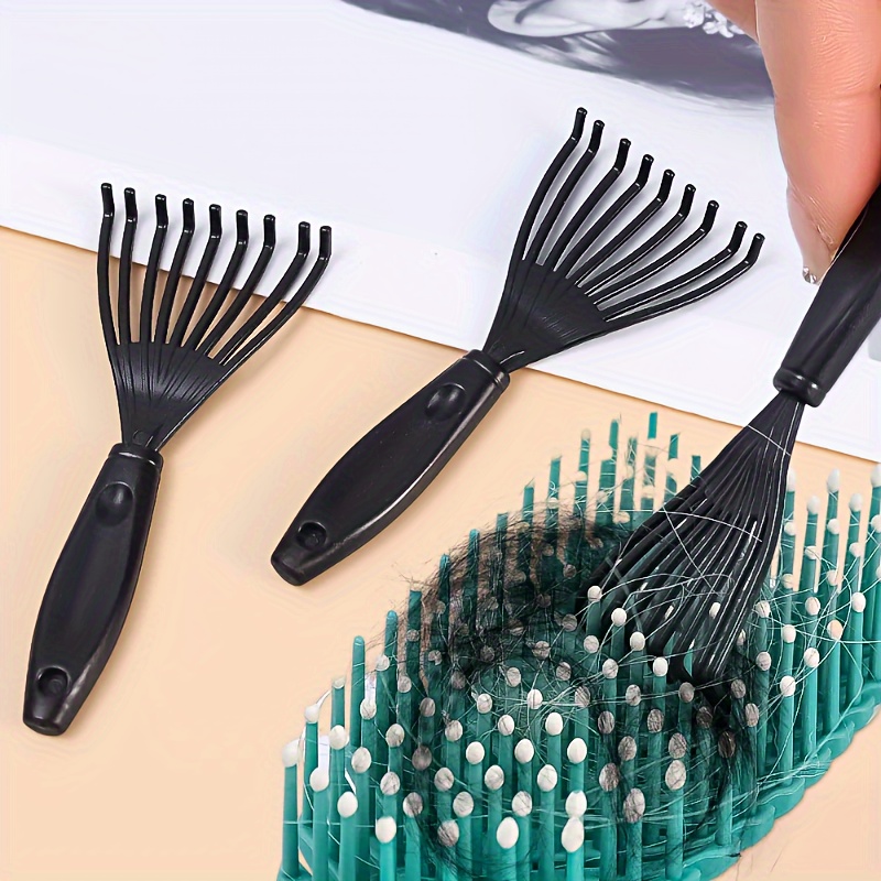 Cleaning Comb Brush Hair Cleaner Tool Hairbrush 2 in 1 Embedded Remover Rake Removing Dust Supplies Cleaners