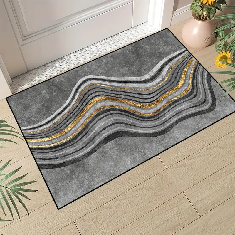 Thickened Plush Crystal Velvet Rug Abstract Flowing Shadow - Temu