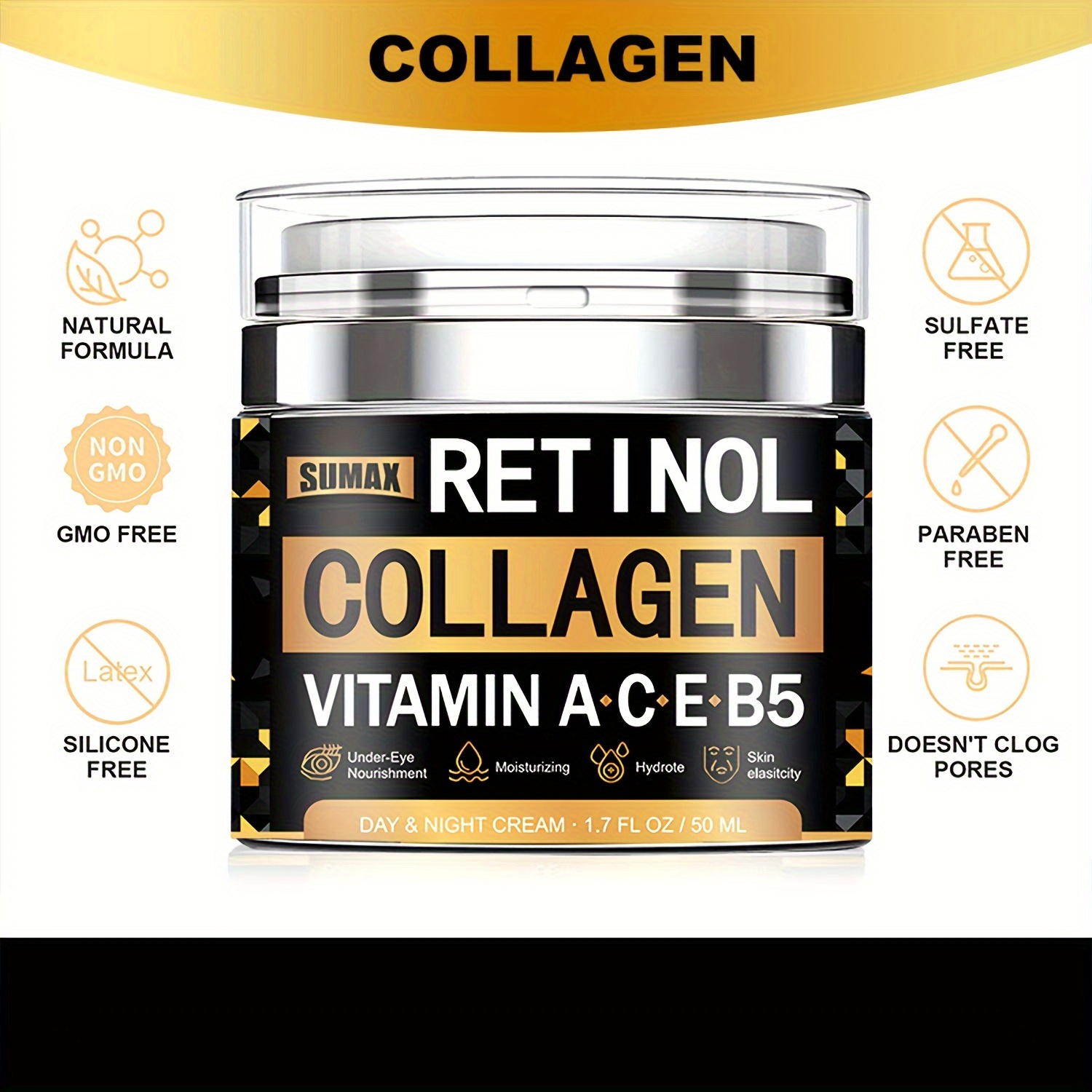 Collagen Retinol Cream Face Cream Hyaluronic Acid Temu United Kingdom