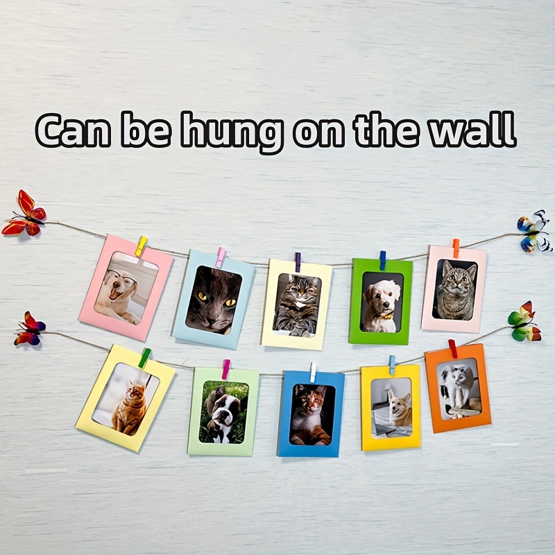 Photo Paper Frame Color Photo Wall Color Card Paper - Temu