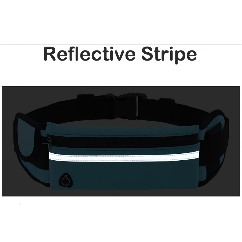 Reflective Fanny Pack Waist Bag with Bottle Holder