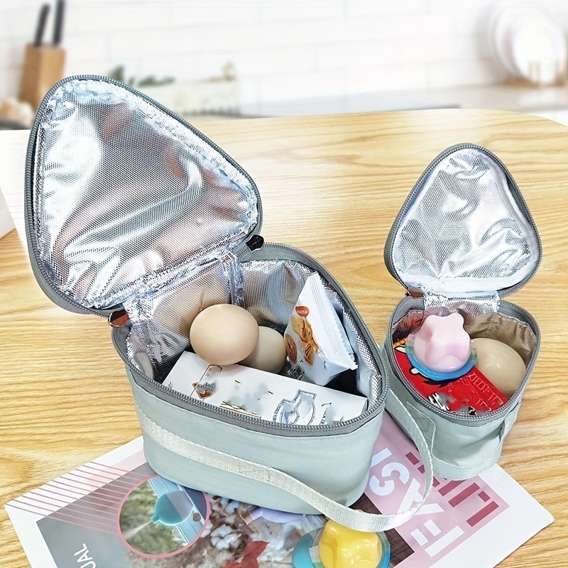 Mini Triangle Lunch Box Ice Pack Bento Bag Breakfast Food Insulated ThermLL