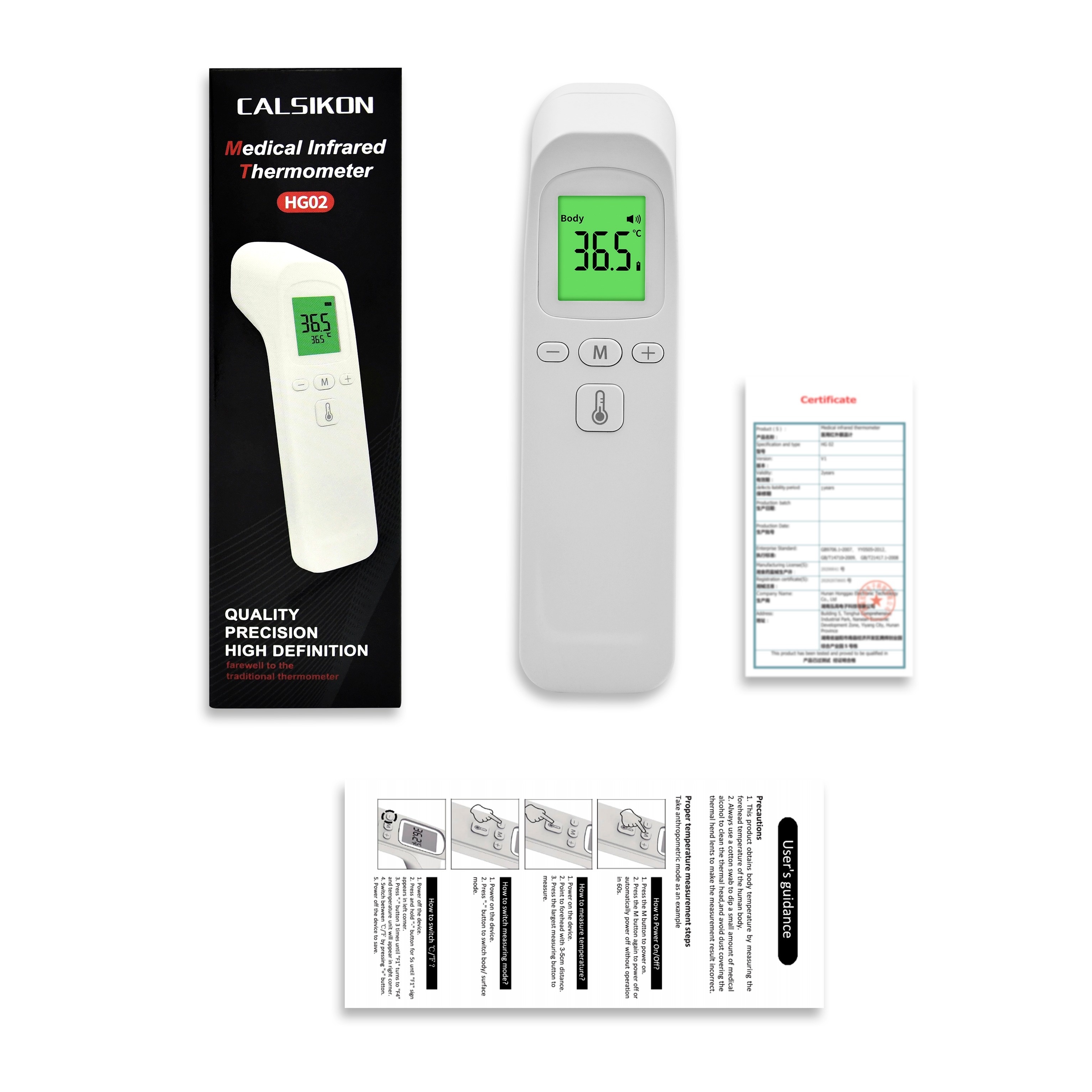 Thermometer SUNPHOR Infrared Forehead Thermometer for Adult and