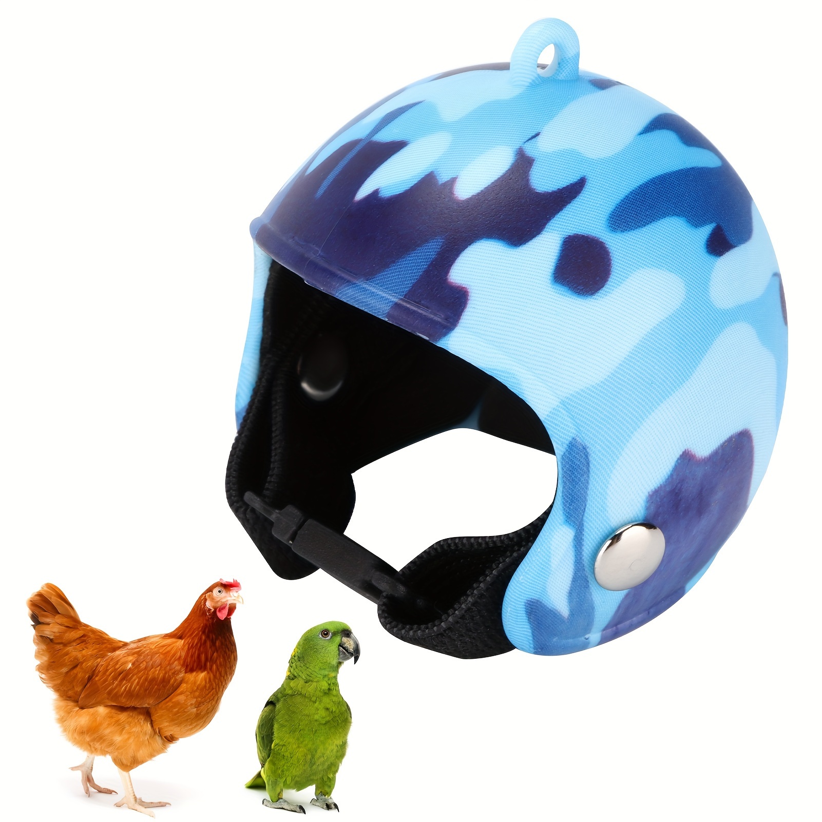 Couvre Casque Moto Peluche Poule Coq