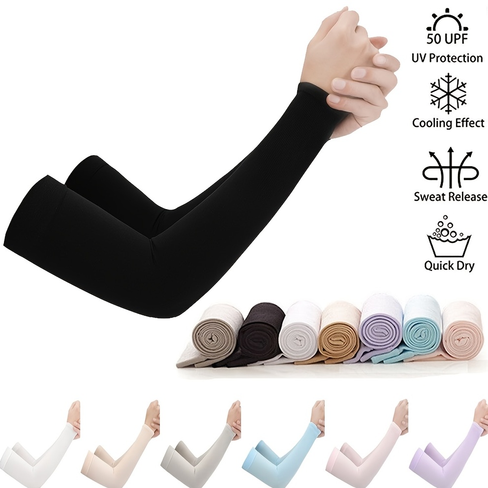 Sun Protection Uv Protection Cooling Arm Sleeves Men Women - Temu
