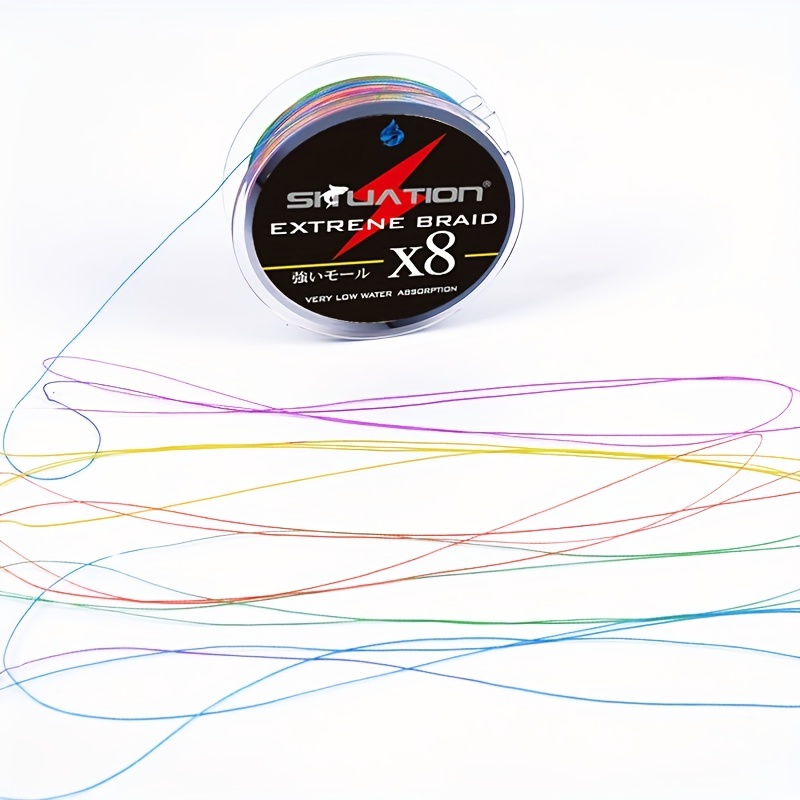 X8 Colorful 8 Strands Fishing Line Abrasion Resistant - Temu Canada