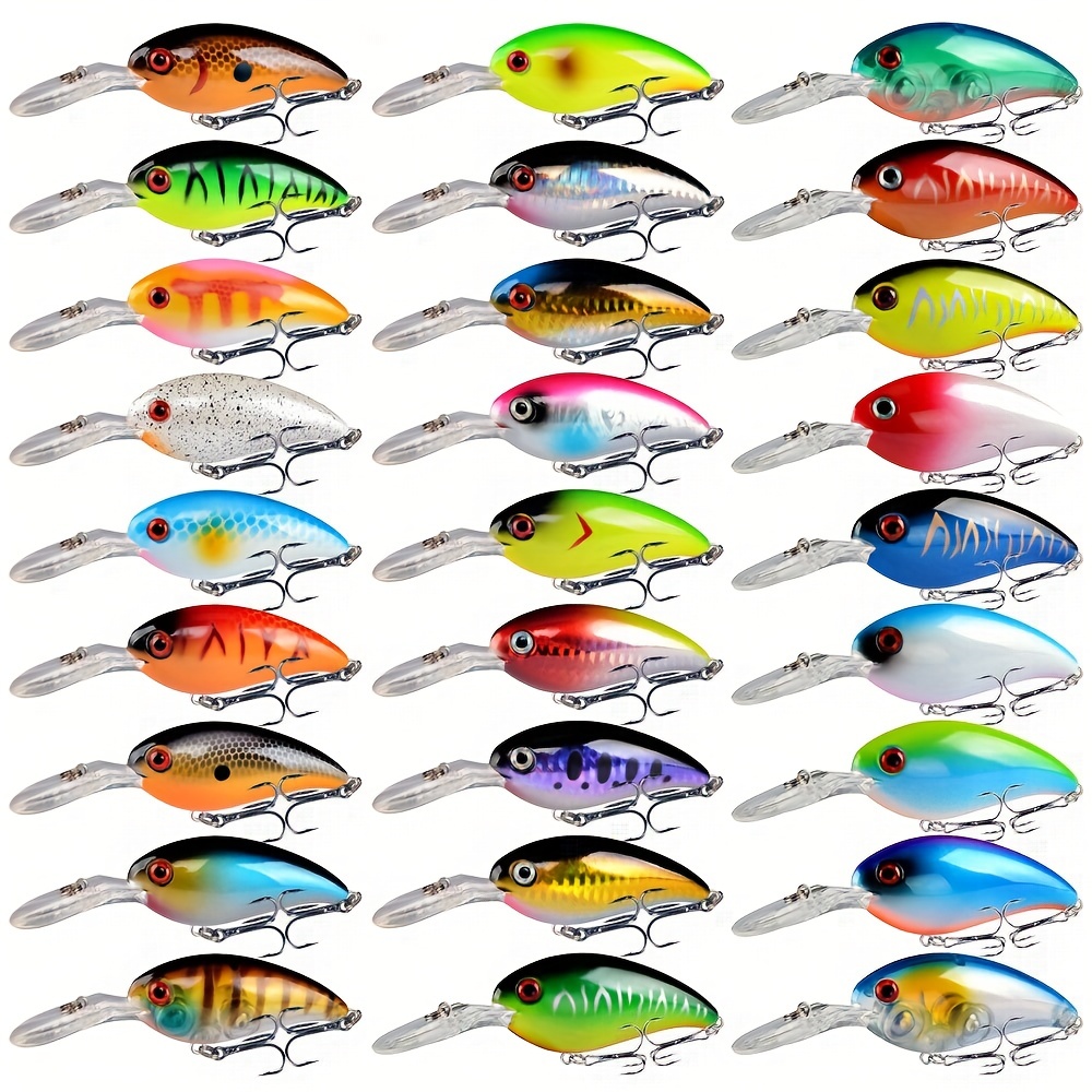 Multi color Crankbait Set Artificial Fishing Lure Bionic - Temu