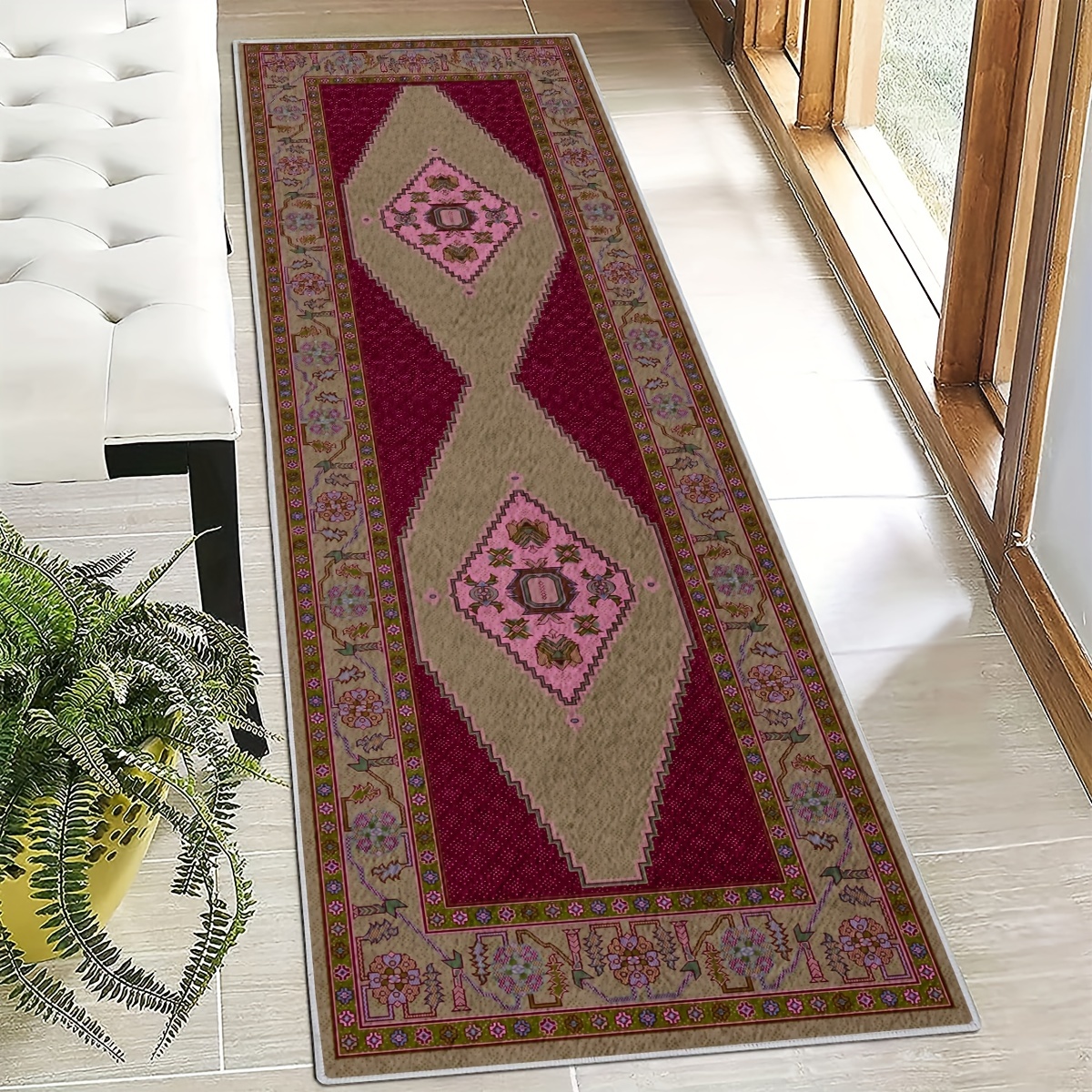 Persian Boho Kitchen Laundry Room Runner Rugs, Long Oriental Hallway Rug  Runner Kitchen Mat, Soft Non Slip Machine Washable Stair Carpet Runner For  Hall Living Room Bedroom Sunroom Hardwood Floors - Temu