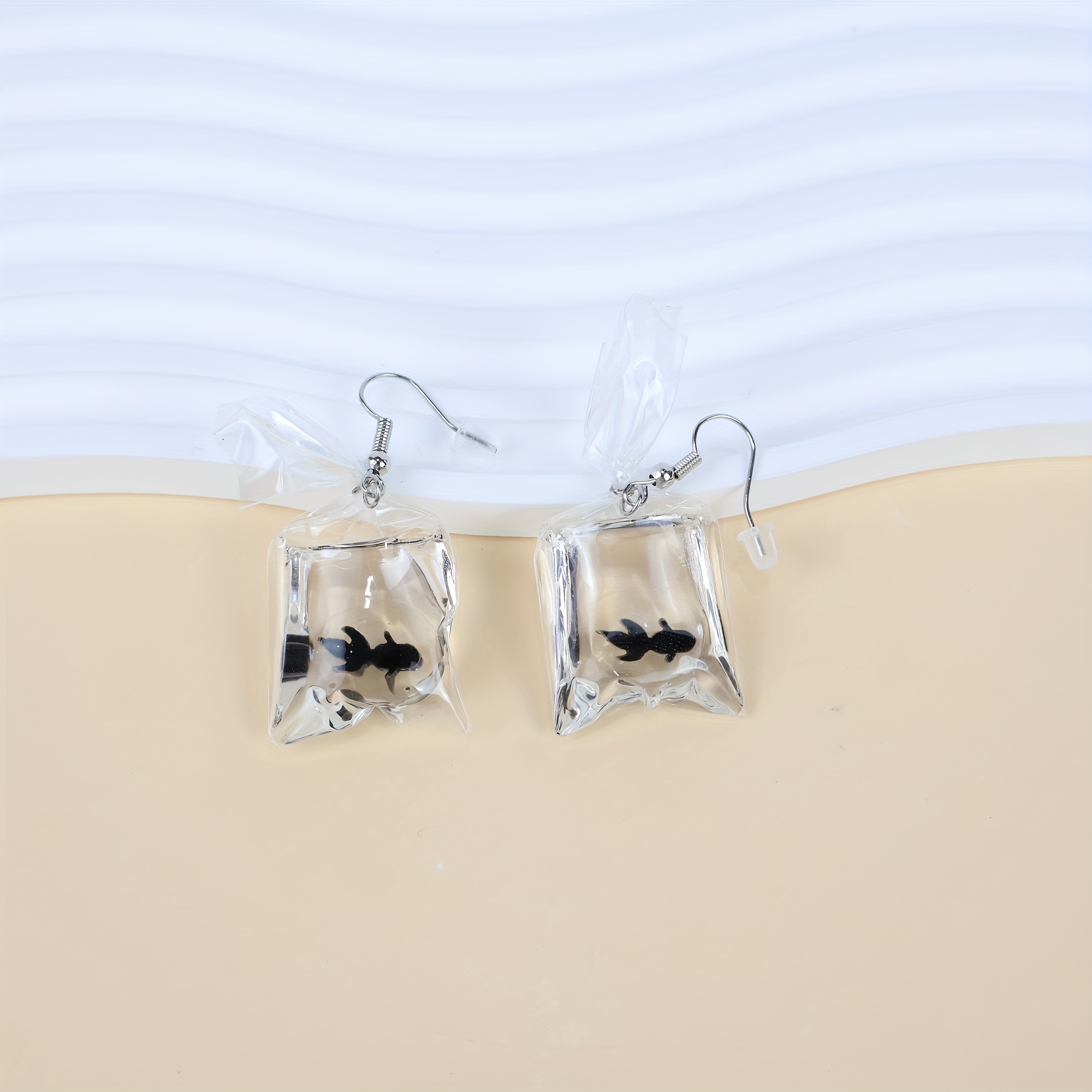 Goldfish In A Bag Earrings –