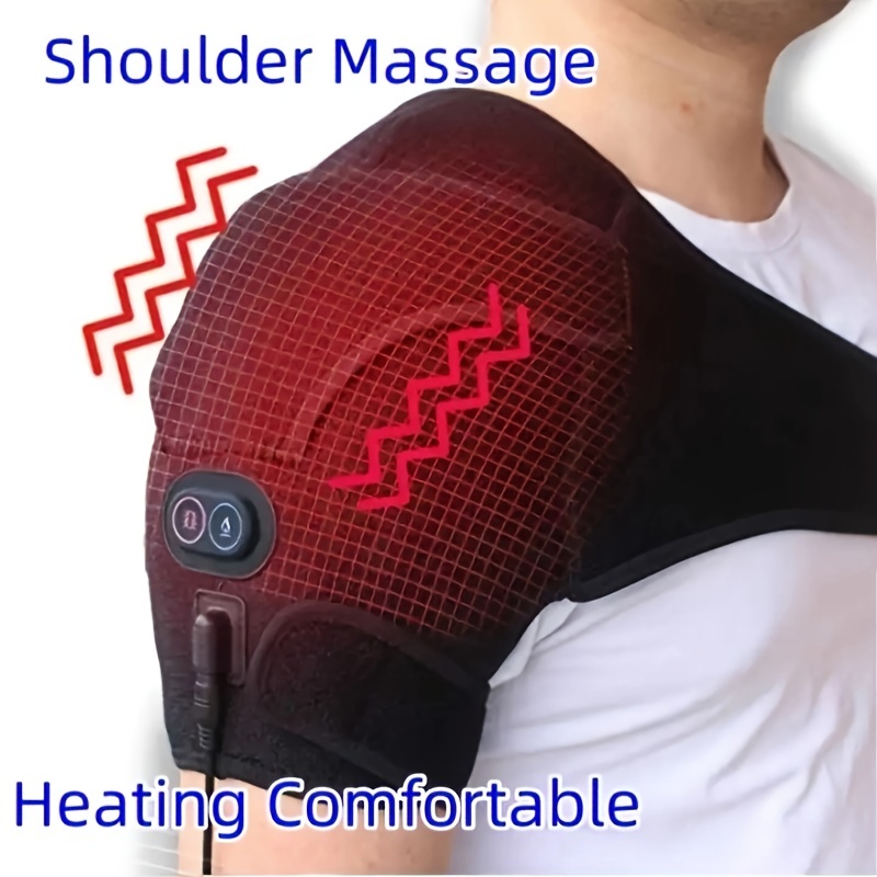 Heated Shoulder Wrap Brace Adjustable Shoulder Heating Pads with
