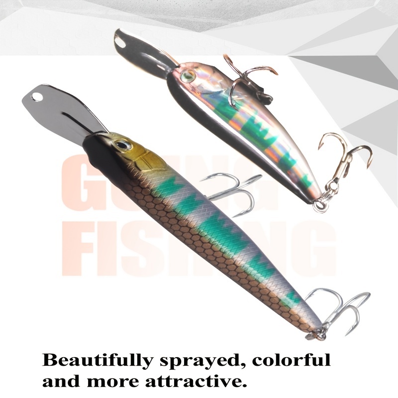 Sinking Minnow Fishing Lure Metal Lip Artificial Bait - Temu Malaysia