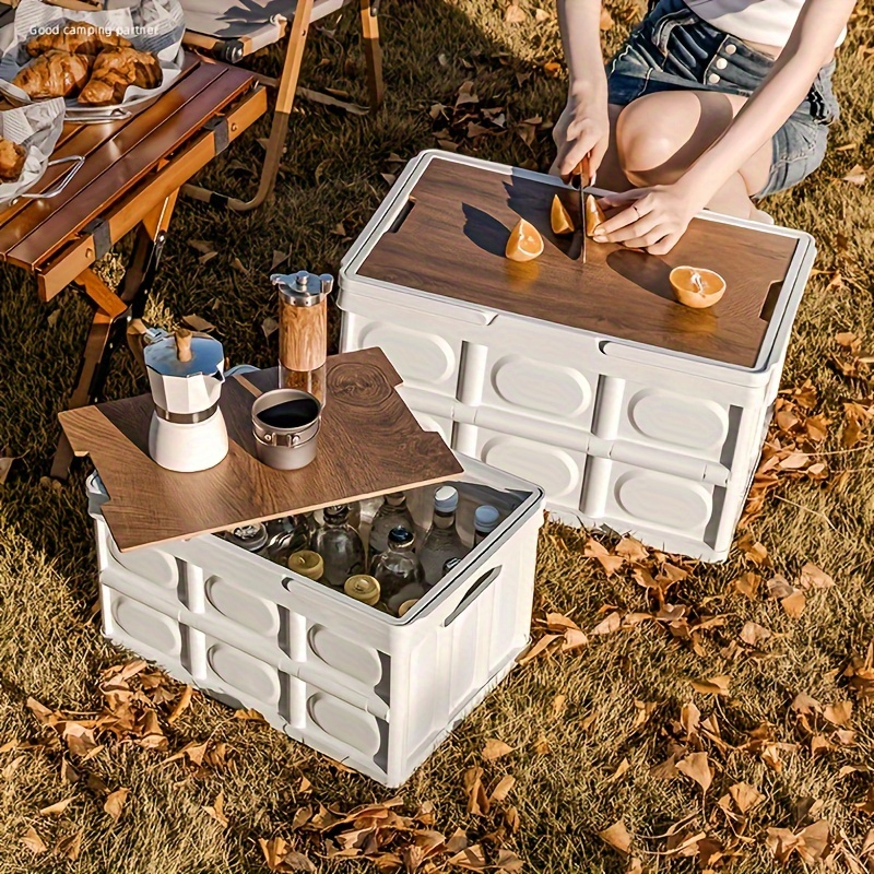 Foldable Storage Box Camping Storage Box Camping Car Trunk - Temu