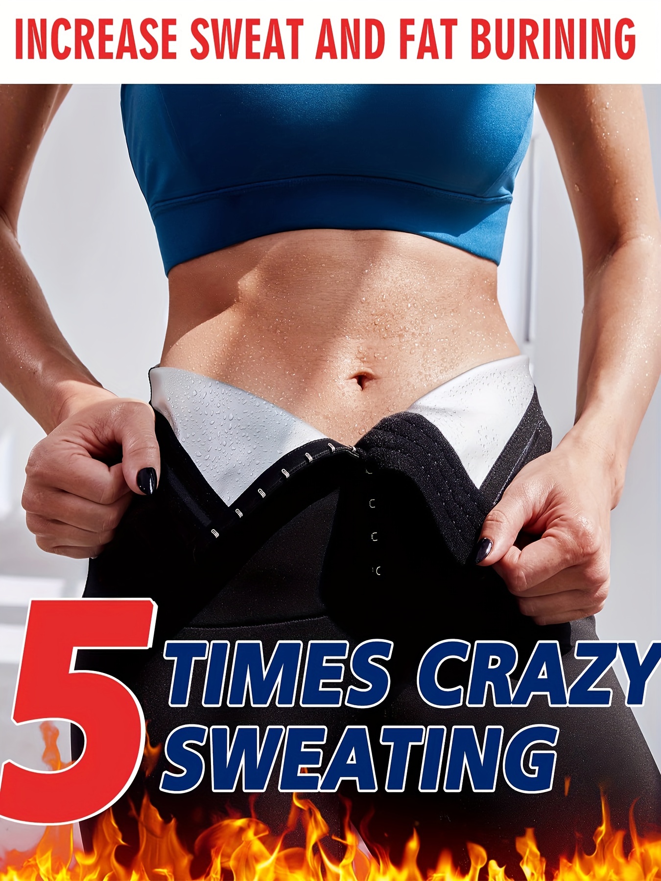 AAOMASSR Women Sauna Sweat Pants Sauna Shorts Hot Thermo Slimming